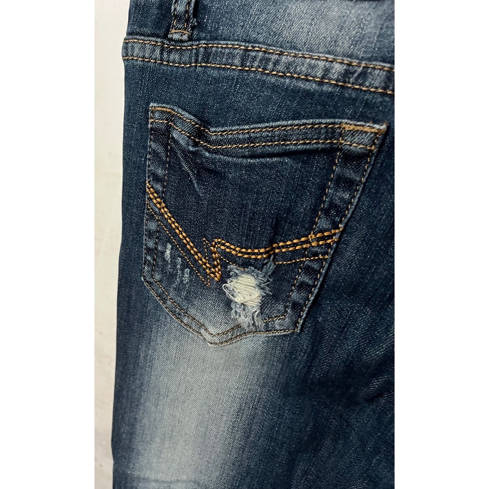 Machine Distressed Jeans Size 7 - Picture 7 of 9